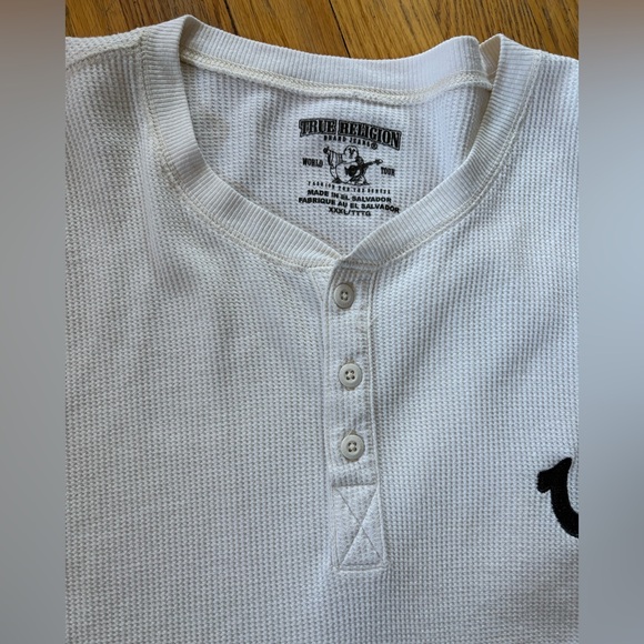 True Religion men's long sleeve henley - Picture 5 of 10